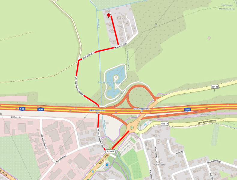 Kartenausschnitt Open Street Maps Anfahrt energieprofile Ingenieurbüro für Windenergie